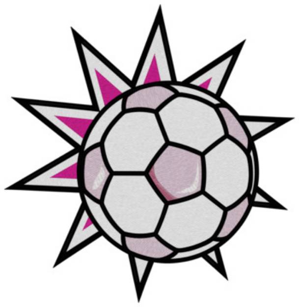 Picture of Soccer Machine Embroidery Design