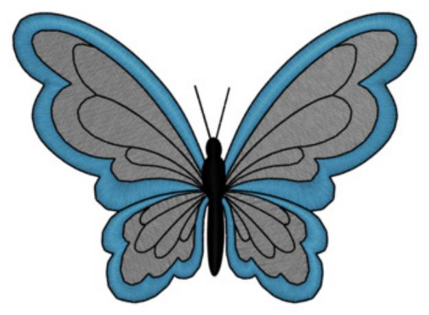 Picture of Butterfly Machine Embroidery Design