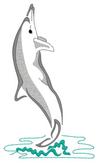 Picture of Spinner Dolphin Machine Embroidery Design