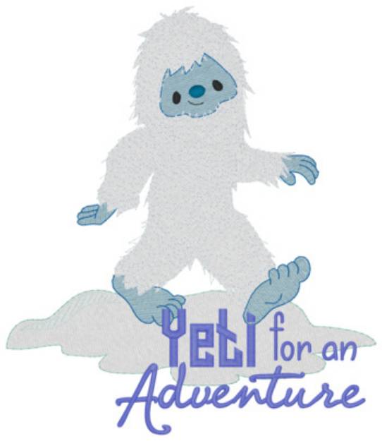 Picture of Yeti For An Adventure Machine Embroidery Design