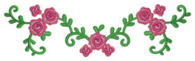 Picture of Roses Machine Embroidery Design