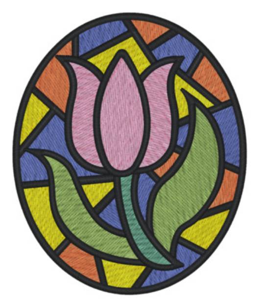 Picture of Tulip Machine Embroidery Design