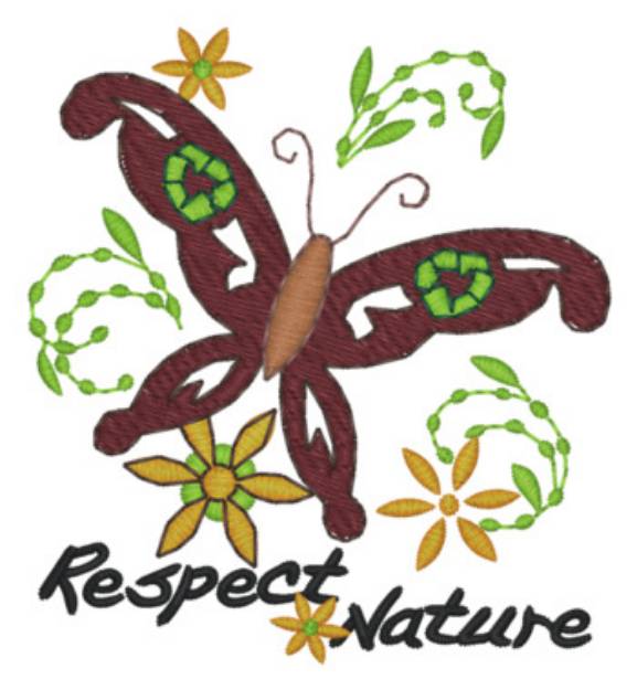 Picture of Sm. Respect Nature Machine Embroidery Design