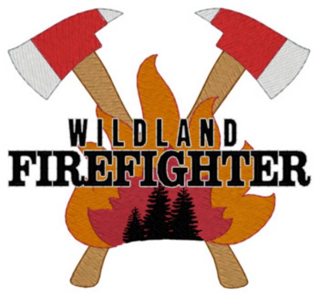 Picture of Wildland Firefighter Machine Embroidery Design