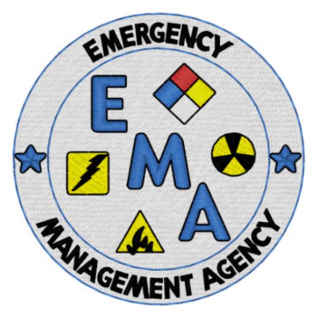 Picture of Sm. Emergency Management Logo Machine Embroidery Design