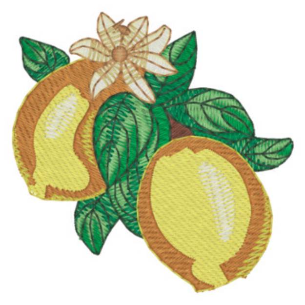 Picture of Lemons Machine Embroidery Design