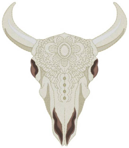 Picture of Skull Machine Embroidery Design