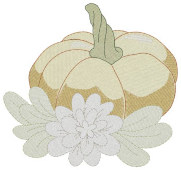 Picture of Fall Pumpkin Machine Embroidery Design