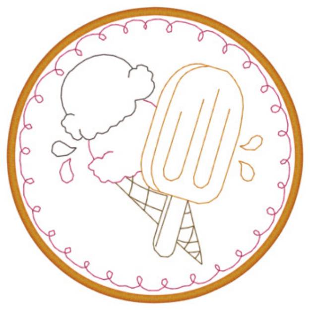 Picture of Cool Treats Applique Machine Embroidery Design