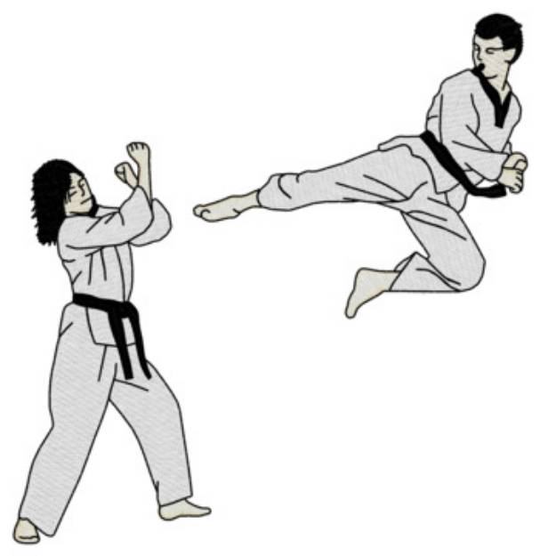 Picture of Martial Arts Machine Embroidery Design