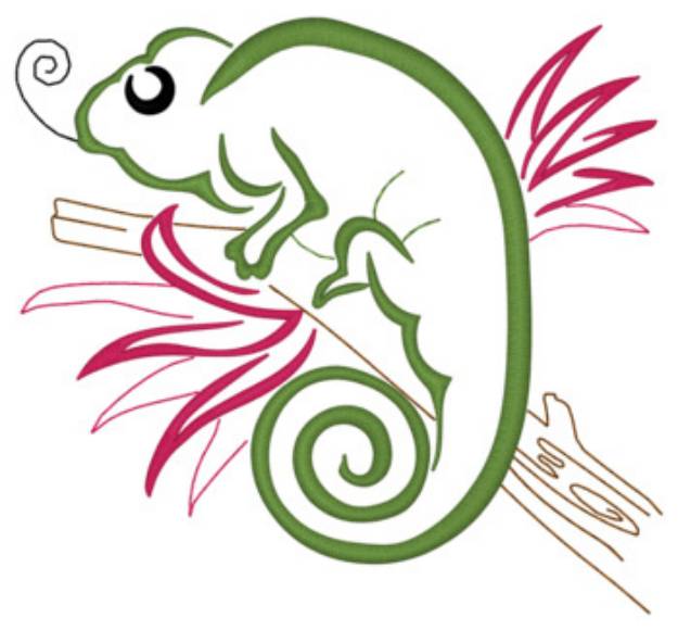 Picture of Chameleon Machine Embroidery Design