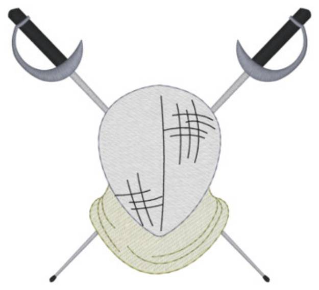 Picture of Fencing Machine Embroidery Design