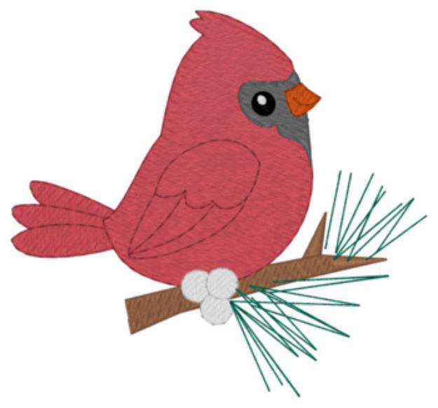 Picture of Cardinal Machine Embroidery Design