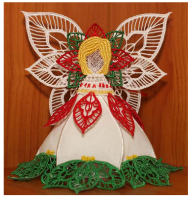 Poinsettia Lace Angel