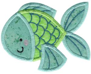 Picture of SeaCreaturesThreeApplique6 Machine Embroidery Design