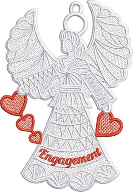 Picture of Engagement  FSL Angel Machine Embroidery Design