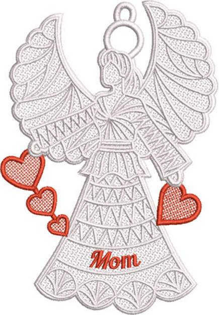 Picture of Mom FSL Angel Machine Embroidery Design