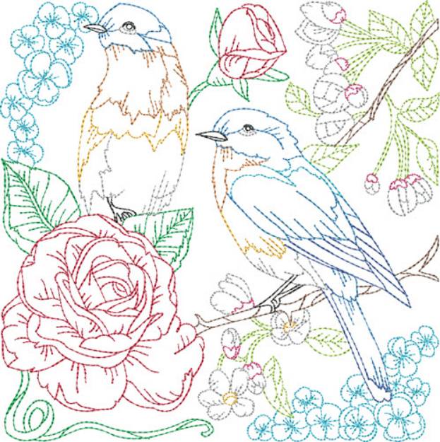 Picture of Bird Machine Embroidery Design