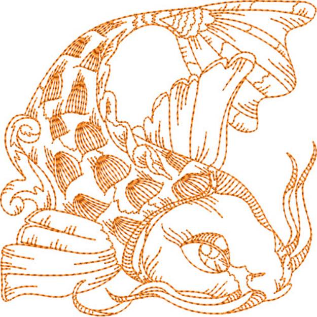 Picture of Koi Fish Machine Embroidery Design