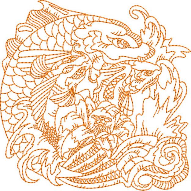 Picture of Koi Fish Machine Embroidery Design