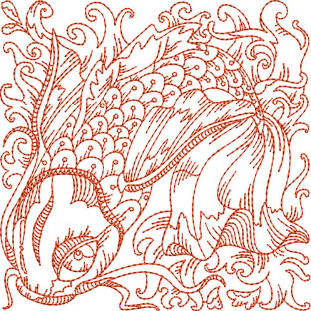 Picture of Koi Fish Machine Embroidery Design