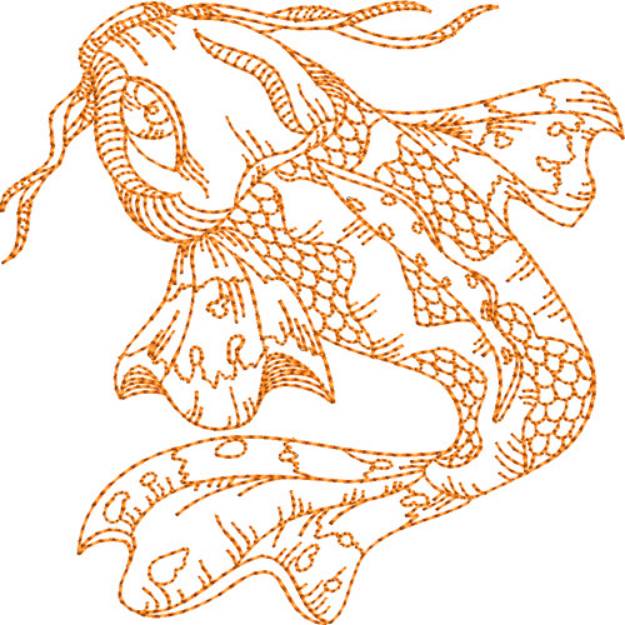 Picture of Koi Fish Machine Embroidery Design