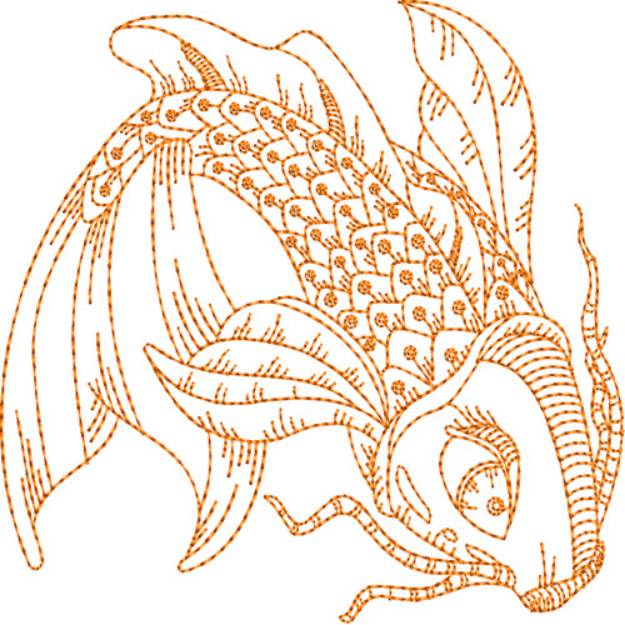 Picture of Koi Fish Machine Embroidery Design