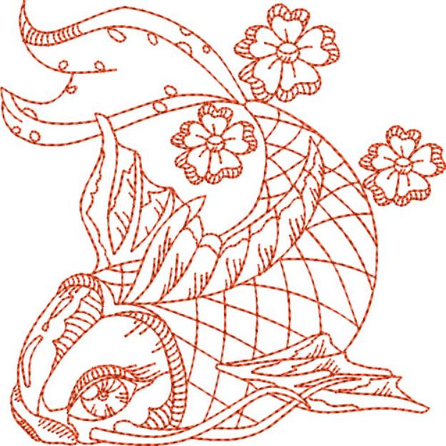 Picture of Koi Fish Machine Embroidery Design