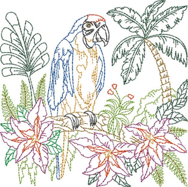 Picture of Parrot Machine Embroidery Design