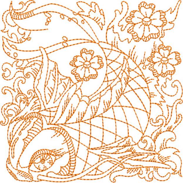 Picture of Koi Fish Machine Embroidery Design