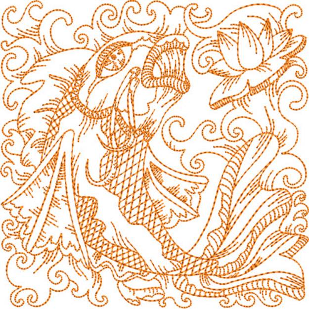 Picture of Koi Fish Machine Embroidery Design