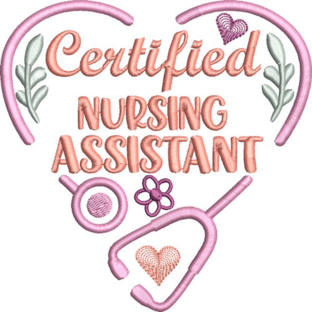 Picture of Nurse Hearts Nursing Assistant Machine Embroidery Design