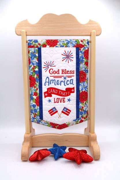 Picture of Oma god bless banner Embroidery Project Pack