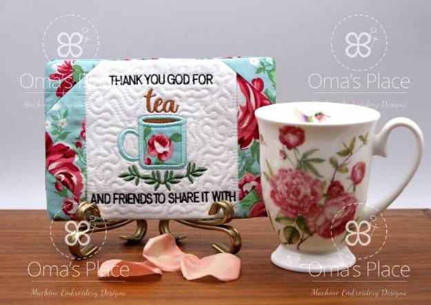 Picture of Oma tea friends mr Embroidery Project Pack