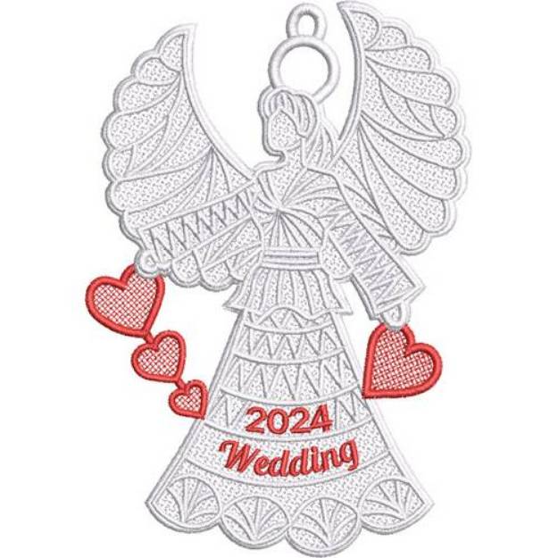 Picture of Wedding 2024  FSL Angel Machine Embroidery Design