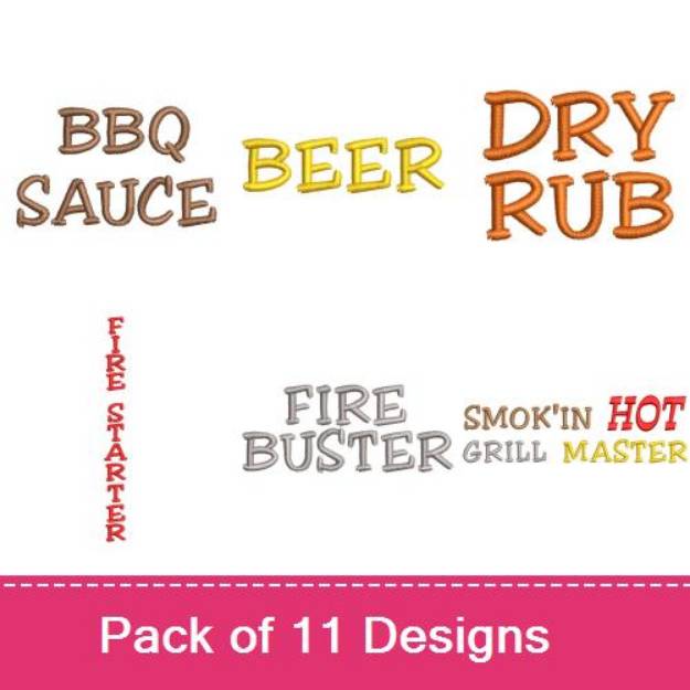 Picture of Grill Master Pack Embroidery Design Pack