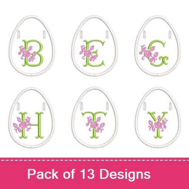 Picture of Easter Blessings Swag Embroidery Design Pack