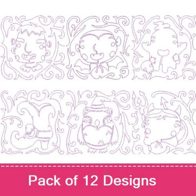 Picture of CL Haloween Embroidery Design Pack