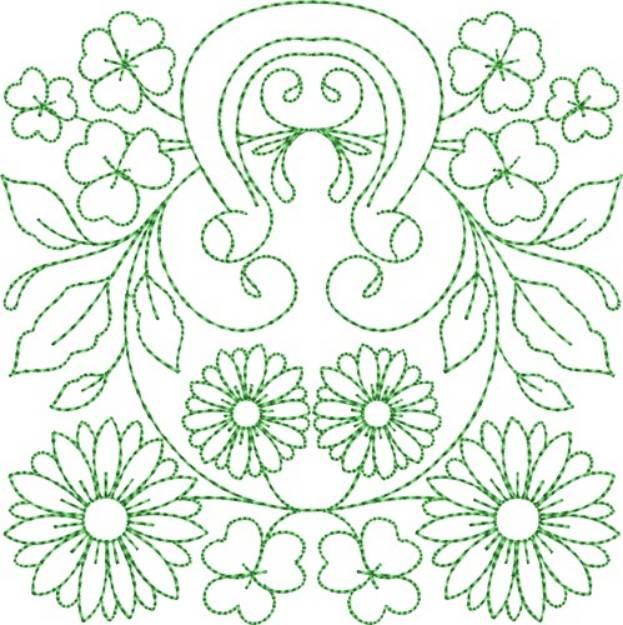 Picture of 
Circle of Life St. Patrick Quilt Block Machine Embroidery Design