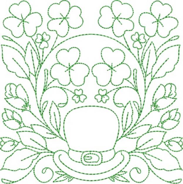 Picture of 
Circle of Life St. Patrick Quilt Block Machine Embroidery Design