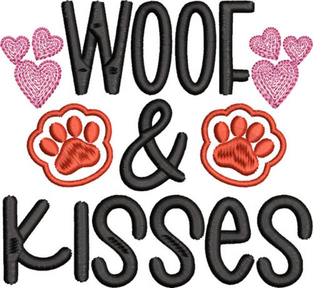 Picture of Woof and Kisses Machine Embroidery Design