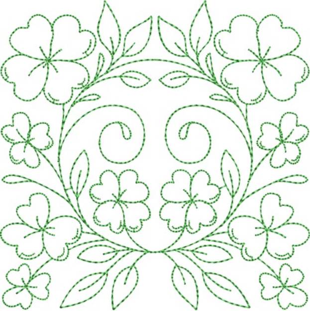 Picture of 
Circle of Life St. Patrick Quilt Block Machine Embroidery Design