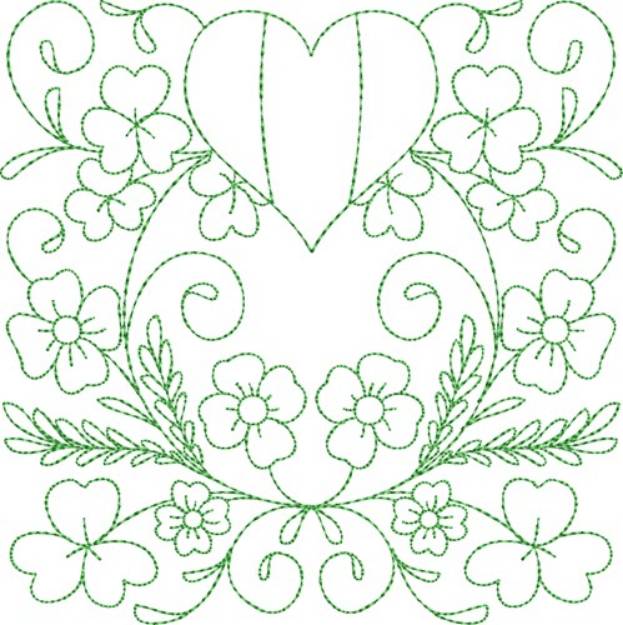 Picture of 
Circle of Life St. Patrick Quilt Block Machine Embroidery Design