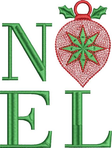 Picture of Christmas Noel Machine Embroidery Design