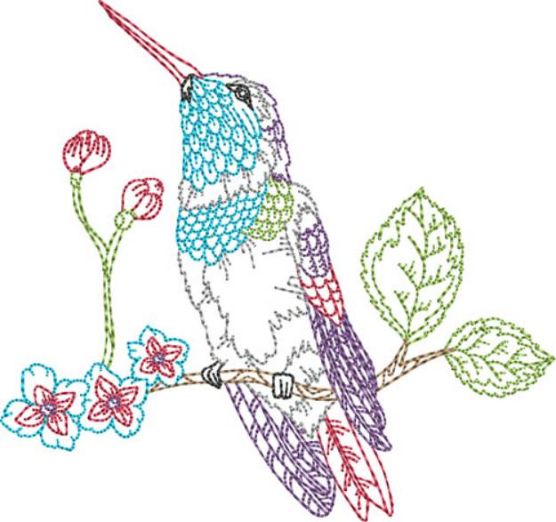 Picture of Hummingbird Spring Machine Embroidery Design