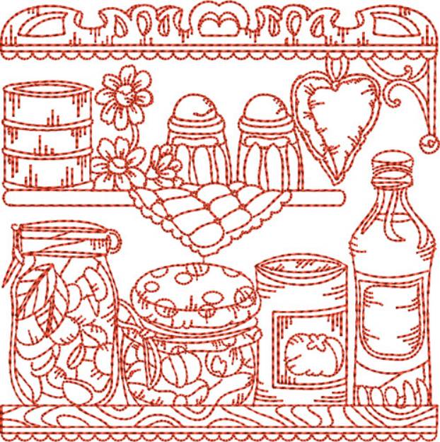 Picture of Vintage Kitchen Quilt Blocks Machine Embroidery Design