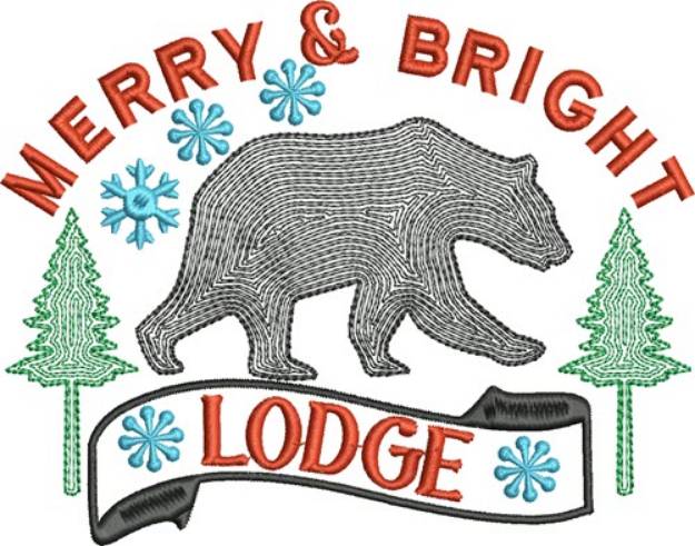 Picture of Merry and Bright Machine Embroidery Design