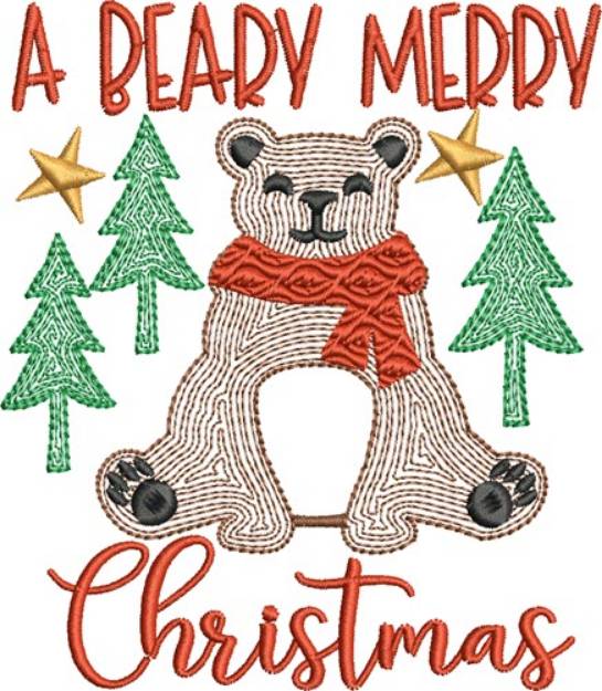 Picture of A Berry Merry Christmas Machine Embroidery Design