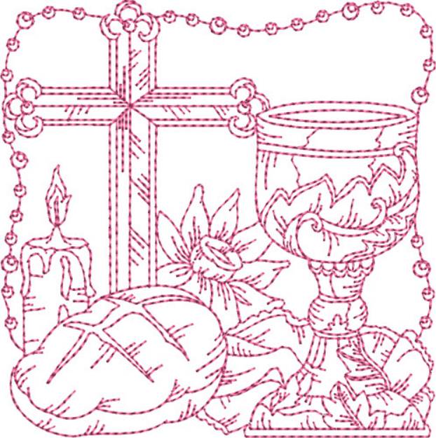 Picture of Religious Quilt Blocks Machine Embroidery Design