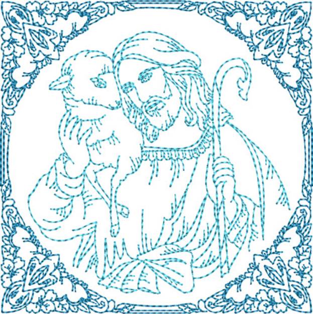 Picture of Easter Quilt Blocks Christ Machine Embroidery Design